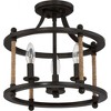 Quoizel Lighting Frontier 3 - Light Semi-Flush Mount in  Imperial Bronze - 3 of 4