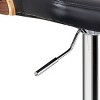 Sapphtopaz Bentwood Bar Stools with Upholstered, Swivel Barstools with Curved Seat and Back, Counter Height Bar Chairs for Kitchen, Living Room - 2 of 4