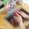 COZONY Wooden Play Kitchen Set with Interactive Sounds, Farm to Table Pretend Cooking Toys with Cookware Accessories for Toddlers - 3 of 4