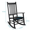 SUGIFT Wooden Rocking Chair Porch Rocker High Back Garden Seat - 3 of 3