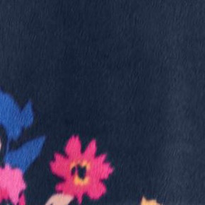 navy graphic floral