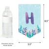 Big Dot of Happiness Mermaid Happy Birthday Party Banner, Mermaid Characters Party Decorations - Happy Birthday Bunting Banner - 3 of 4