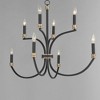 Maxim Lighting Charlton 8 - Light Chandelier in  Black/Antique Brass - 3 of 4