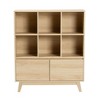 Baxton Studio Danina Japandi Oak Brown Finished Wood Bookshelf - 4 of 4