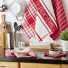 Design Imports  Foodie Everyday Dishtowel & Dishcloth Set 5 Piece, Red, Dt 18X28", Dc 13X13" - 4 of 4