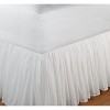 Greenland Home Fashions Cotton Voile White Twin Bed Skirt 18`` - 3 of 3