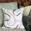 RightSide Designs Bits & Leather White Indoor/ Indoor/Outdoor Throw Pillow - 4 of 4