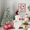Hrinhom 4FT Prelit Flocked Christmas Tree,Snowy Artificial Tree with LED Lights,Metal Stand - 4 of 4