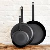 Merten & Storck 12" Open Frypan - Black: Carbon Steel Nonstick, Induction & Gas Compatible, Hand Wash, 3.26 lbs - 2 of 4