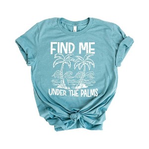 Simply Sage Market Women's Find Me Under The Palms Short Sleeve Graphic Tee - 1 of 3