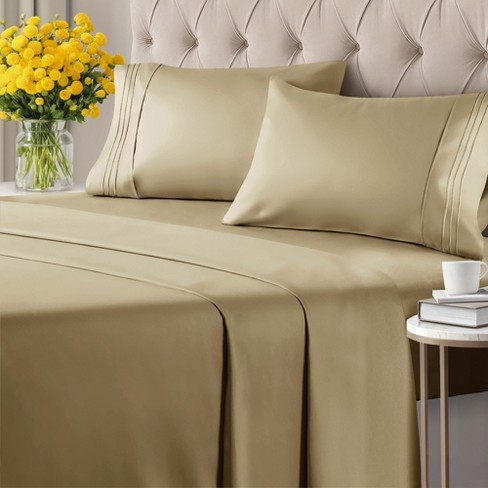 6 Piece Microfiber Solid Sheet Set - CGK Linens - image 1 of 4