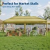 10x20 Pop-Up Canopy Tent with 4 Sidewalls – Commercial Street Vendor Shelter with Easy One-Person Setup, Wheeled Bag, UV Protection, Grey - 4 of 4
