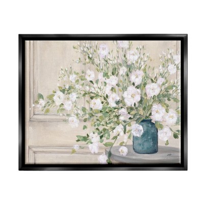 Stupell Industries Geranium Tabletop Country Still Life Painting Blooming Flowers