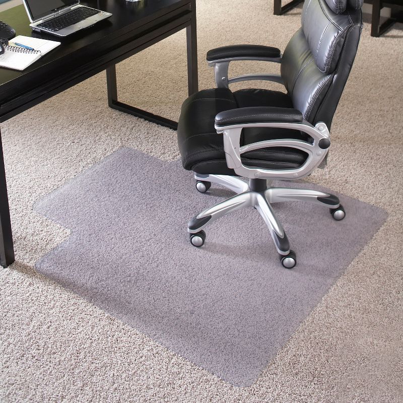 3'x4' Rectangle With Lip Solid Office Chair Mat Clear - Emma and Oliver, 3 of 4