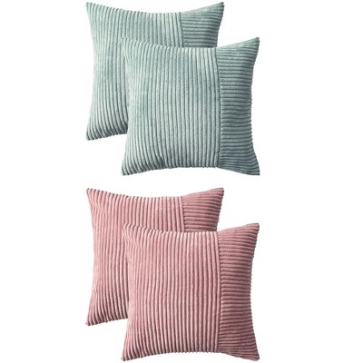 REGALWOVEN 4 Pcs Modern Strip Decorative Throw Pillow Covers for Couch Bed Living Room