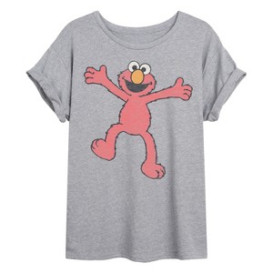 Women's - Sesame Street - Elmo Oversized Graphic T-Shirt - 1 of 4