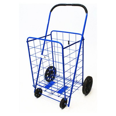 ATHome 43"X21"X3.5" Shopping Utility Storage Cart Blue