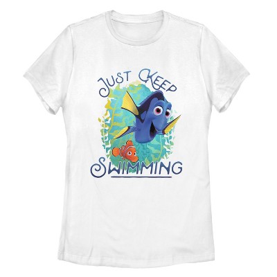 Women's Finding Dory Motivational Message T-Shirt