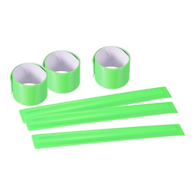 Unique Bargains High Visibility Reflective Arm Wrist Ankle Bands for Night Running 6 Pcs