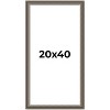 PosterPalooza | Panoramic Weathered Black Picture Frame - UV Acrylic, Foam Board Backing, Hanging Hardware - 2 of 4