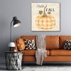 Courtside Market HelloFall Plaid Pumpkin Gallery-Wrapped Canvas - 2 of 4