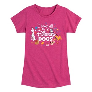 Girls' - Disney - Cats & Dogs Fitted Short Sleeve Graphic T-Shirt - 1 of 4