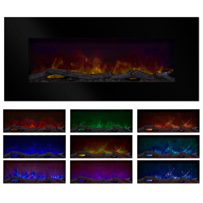 Color Changing Led Electric Fireplace, Northwest Led No Heat Fireplace