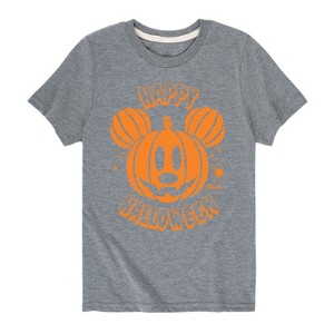 Boys' - Disney - Mickey Pumpkin Short Sleeve Graphic T-Shirt - 1 of 4