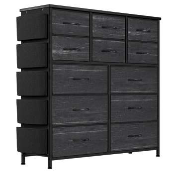 12 Drawer Dresser for Bedroom, Tall Fabric Dressers & Chest of Drawers, Fabric Storage Tower