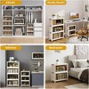 25.6 Inch Wide Clear Door Foldable Storage Box – 4-Tier Large Capacity Organizer, Easy Access, Space-Saving Foldable Design - 3 of 4
