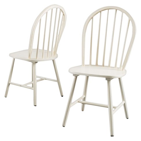 White spindle dining online chair