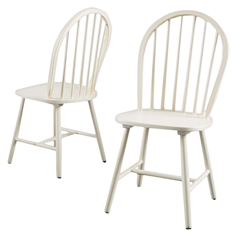 Set of 2 Countryside High Back Spindle Dining Chair Cream - Christopher Knight Home, 1 of 6