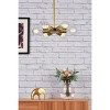 Elegant Lighting Reyes 6 lights brass pendant - 2 of 4