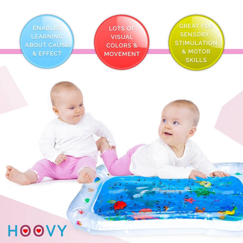Hoovy Inflatable Tummy Time Water Play Mat, 5 of 12