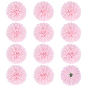 Unique Bargains Silk Fake Chrysanthemum DIY Home Decorations Artificial Flowers 12 Pcs - 1 of 4