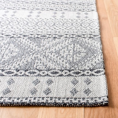 Augustine Light Grey and Anthracite Patterned Indoor Rug