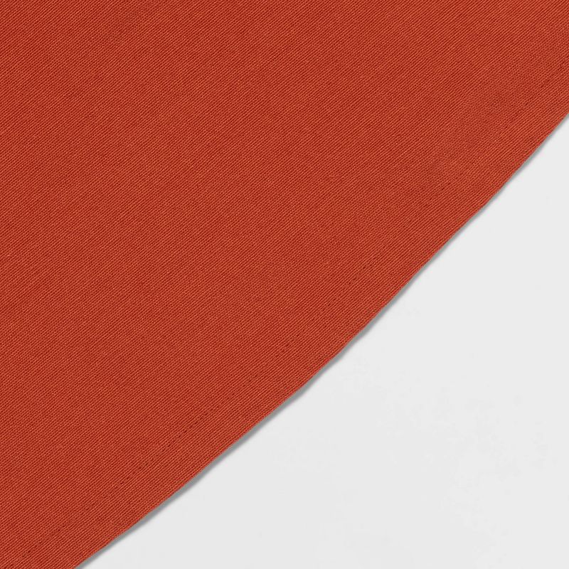 70&#34; Cotton Round Tablecloth Dark Orange - Threshold&#8482;, 4 of 5