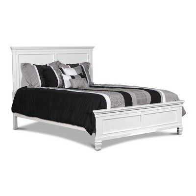 New Classic Furniture, Tamarack Contemporary Solid Wood 5/0 Q Bed in White