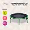 JumpSport 350 PRO Fitness Trampoline, Cardio Workout, No-Tip Arched Legs Home Gym Equipment with Adjustable Bungees & 60 Day Trial Video, 39", Green - 2 of 4