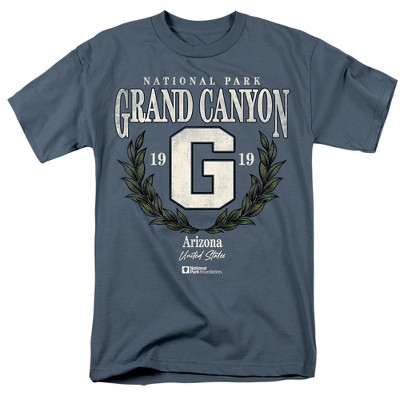 Grand Canyon National Park Laurel Wreath Adult T-Shirt Slate