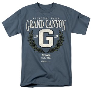 Grand Canyon National Park Laurel Wreath Adult T-Shirt Slate - 1 of 4