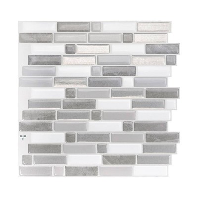 Smart Tiles Crescendo Agati 4pk Peel and Stick 3D Backsplash