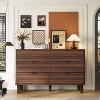 WOWLIVE 6 Drawer Dresser with Deep Drawers, Mid-Century Style Chest of Drawers for Bedroom - 2 of 4