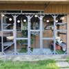 Aivituvin 104.33"L Large Wooden Outdoor Cat Enclosure with Open-Back Design-AIR7017 - 2 of 4