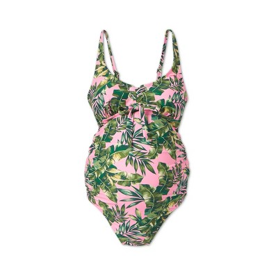 Maternity Island Hopping Lace-Up One Piece Swimsuit - Isabel Maternity by Ingrid & Isabel™ M