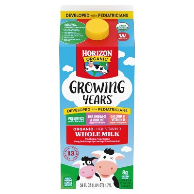 Horizon Organic Growing Years Whole DHA Omega-3 Milk - 59 fl oz