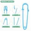 Unique Bargains Sewing Upholstery Spring Lock Blanket Bulk Large Safety Pins 30 Pcs - 2 of 4