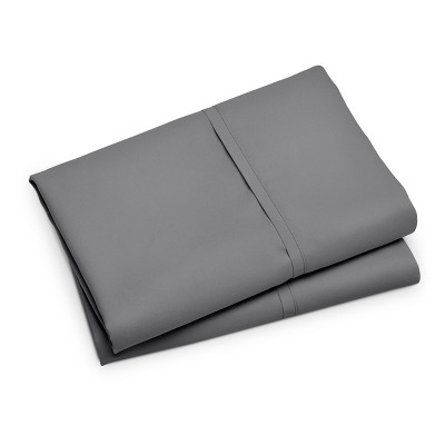 Gray Ultra-Soft Microfiber Standard Pillowcase Set