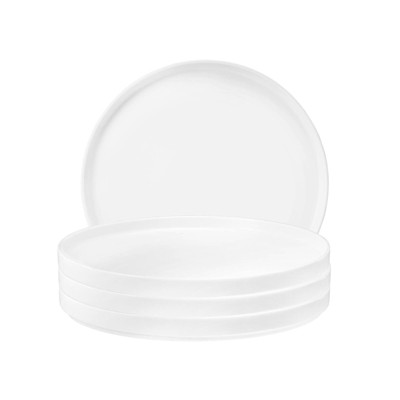 Frieling Good Mood Plate 8.2 Inch, White, Set of 4
