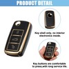 Unique Bargains Silicone Car Smart Key Fob Case Cover for Volkswagen Tiguan 2010-2017 Black 1 Pc - 4 of 4